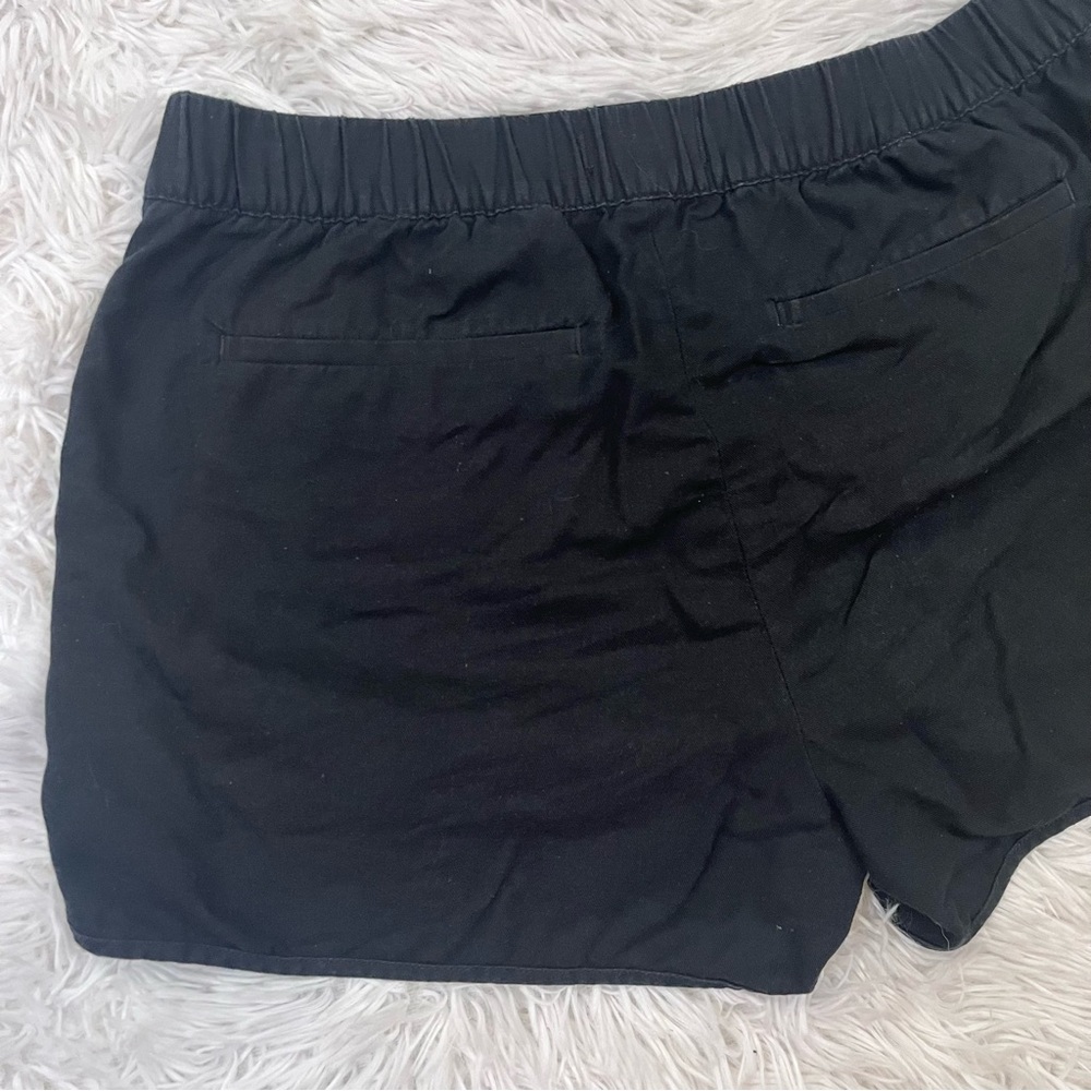 MADEWELL Solid Black Pull On Cotton Shorts Small - Picture 5 of 9